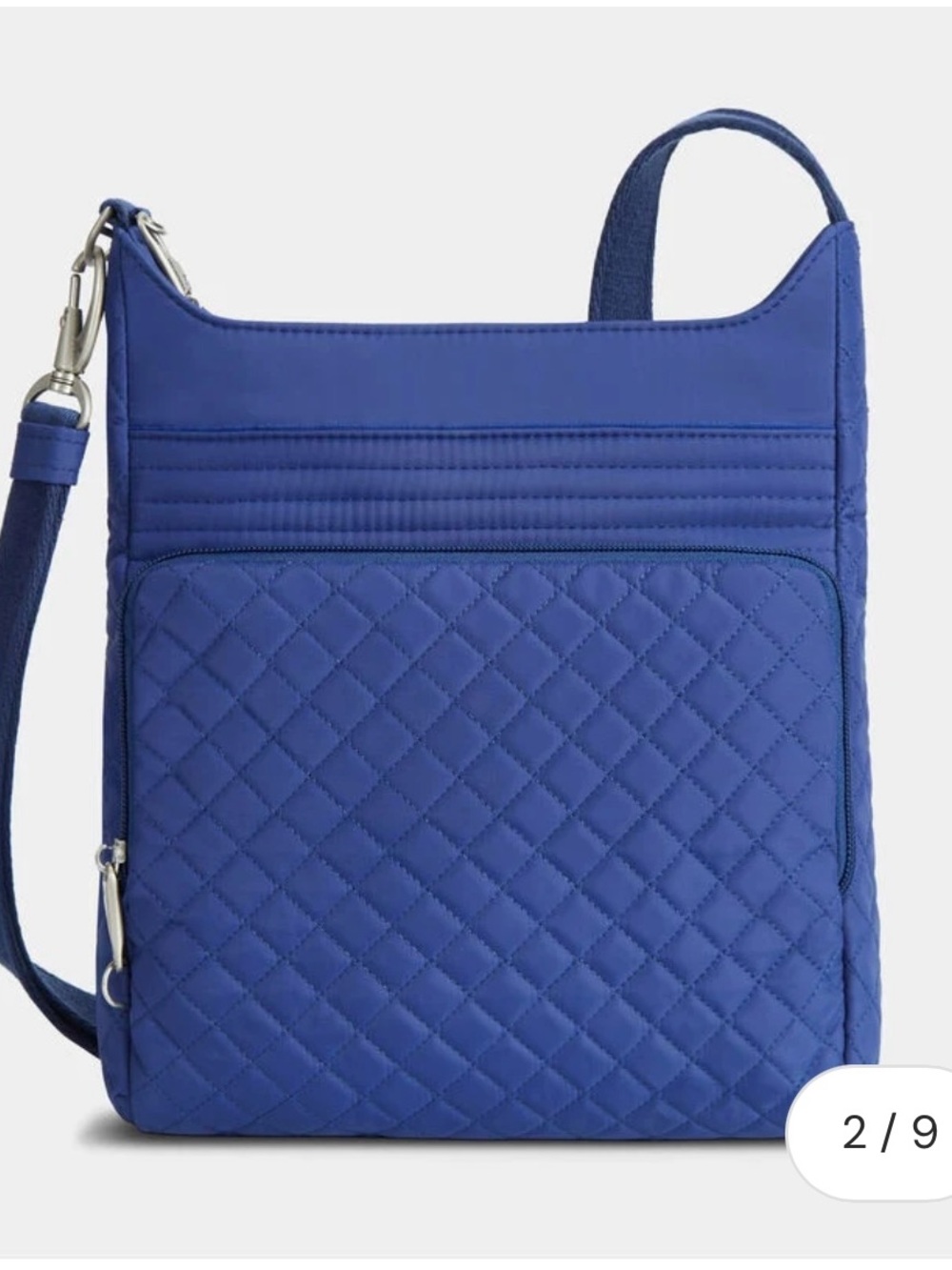 Travelon Anti-Theft Boho North/South Crossbody Color: Lush Blue